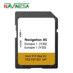 32GB SD Card Navigation AS V19 for VW Sharan from 2015 Discover Media GPS 2024 Maps Europe Navi Tiguan Transporter Car