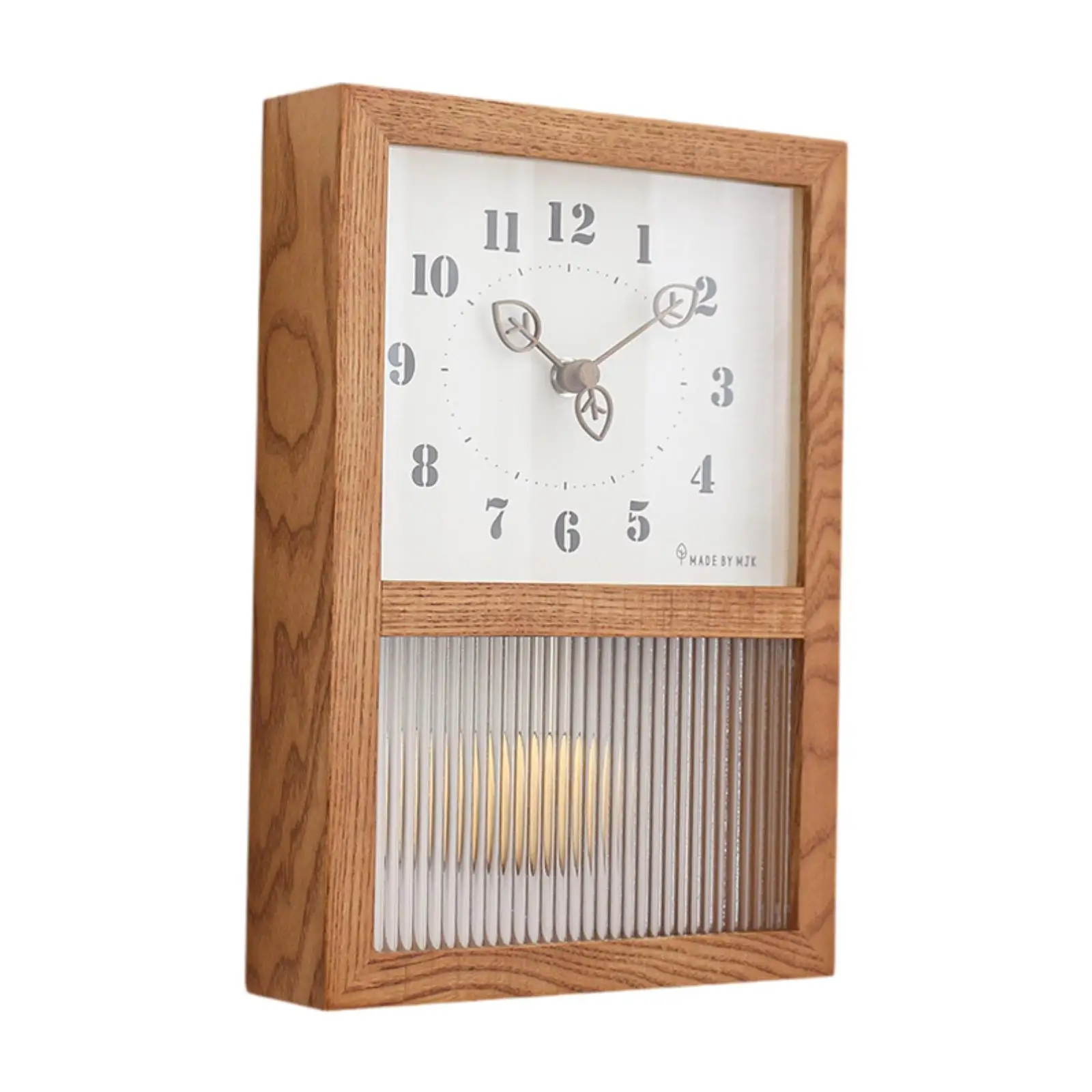 

Hanging Wall Clock Japanese Handcrafted 12 Hour Display Desk Clock Silent Home Decoration for Cafe Nursery Dining Room Home Bar