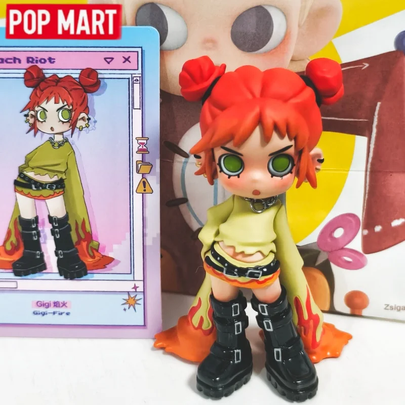 

New POP MART Lil Peach Riot Loading Series Blind Box Anime Action Figure Mystery Box Surprise Dolls Collectible Girls Toys Gifts