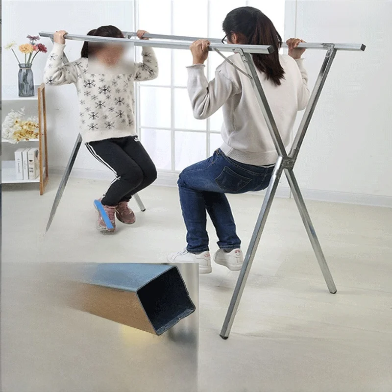 stainless-steel-adjustable-clothes-drying-rack-indoor-outdoor-balcony-portable-thickened-ground-stand-baby-clothes-drying-rack