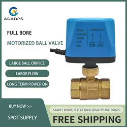 Acarps Full Bore Brass Motorized Ball Valve Normally closed/Normally open 2 wire 1/2