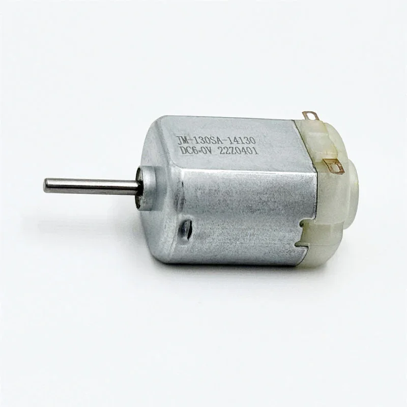 

JM-130SA-14130 Mini 130 драгоценный мотор металлической щетки DC 3V ~ 6V 13800RPM высокоскоростной двигатель 14 мм Длинный вал для игрушечного автомобиля модели лодки