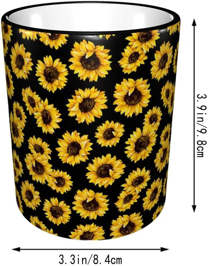 Sunflowers Ceramic Coffee Mug Unique Best Gifts Microwave and Dishwasher Safe Funny Tea Cup 12oz