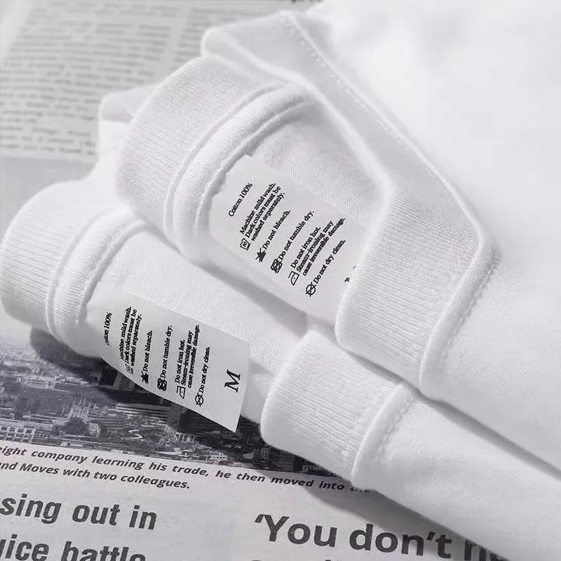 قميص بأكمام طويلة من القطن الخالص 00٪ للجنسين، طبقة أساسية، ملابس داخلية للأزواج، ثقيل الوزن، أبيض سادة، أزياء عصرية #5