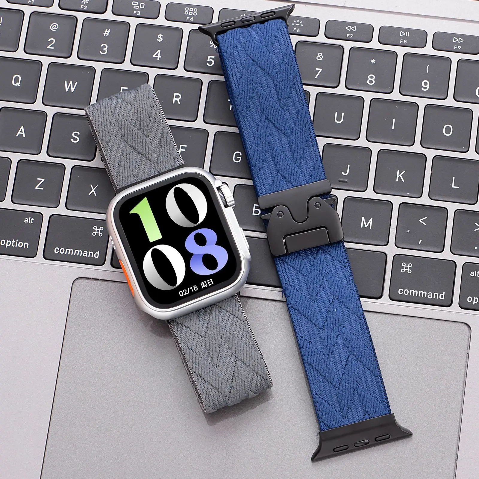 

Elastic Nylon Strap for Apple Watch Band 10 46mm 42mm 9 8 7 45mm 41mm 44mm 38 40mm Bracelet Iwatch Series Ultra 2 49mm Wristband