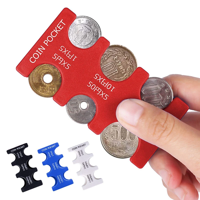 New 1PC Coin Collection Purse Wallet Organizer Holder For Car Coin Changer Holder Mini Japan Coin Dispenser Plastic Storage Box