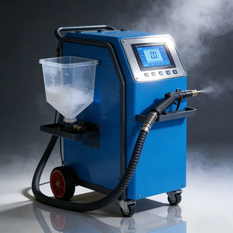 PLC Control Dry Ice Blasting Machine Industrial Carbon Clean Dry Ice Pelleting Cleaning Machine