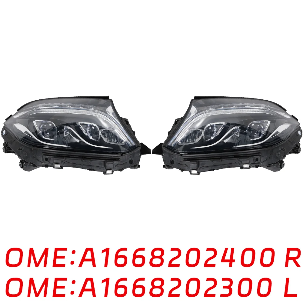 

Передние фары для Mercedes Benz W166 GL400 GLS350 GL450 GLS500 GLS550 GLS63 GL500 AMG A1668202300 A1668202400, автозапчасти