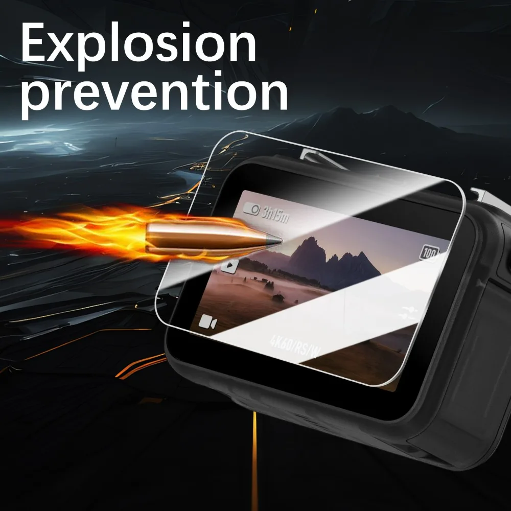 واقي شاشة من الزجاج المقسى سهل التركيب لـ DJI Osmo Nano HD عدسة شفافة مضادة للخدش طبقة رقيقة واقية زجاجية لـ Osmo Nano