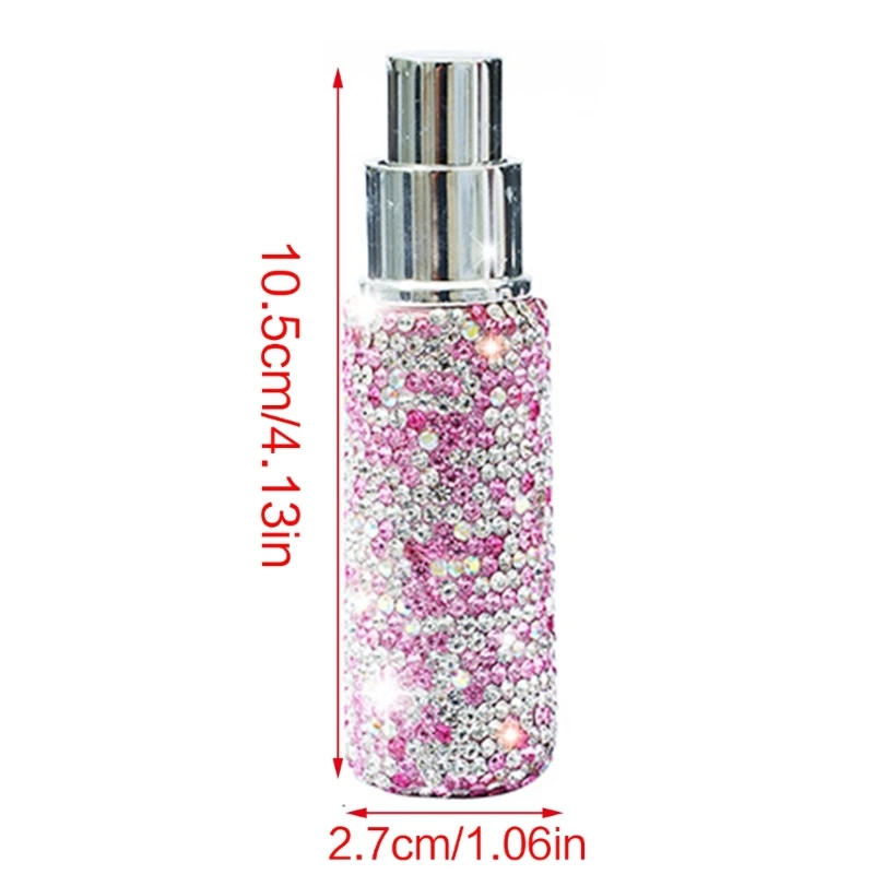 Garrafas cosméticas recarregáveis ​​do pulverizador que Bling frasco perfumes vidro do 10ml 918D