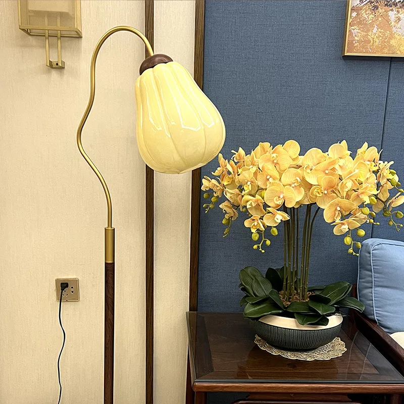 Floor lamp living room sofa medieval decoration atmosphere fishing lamp Japanese desk lamp reading lamp