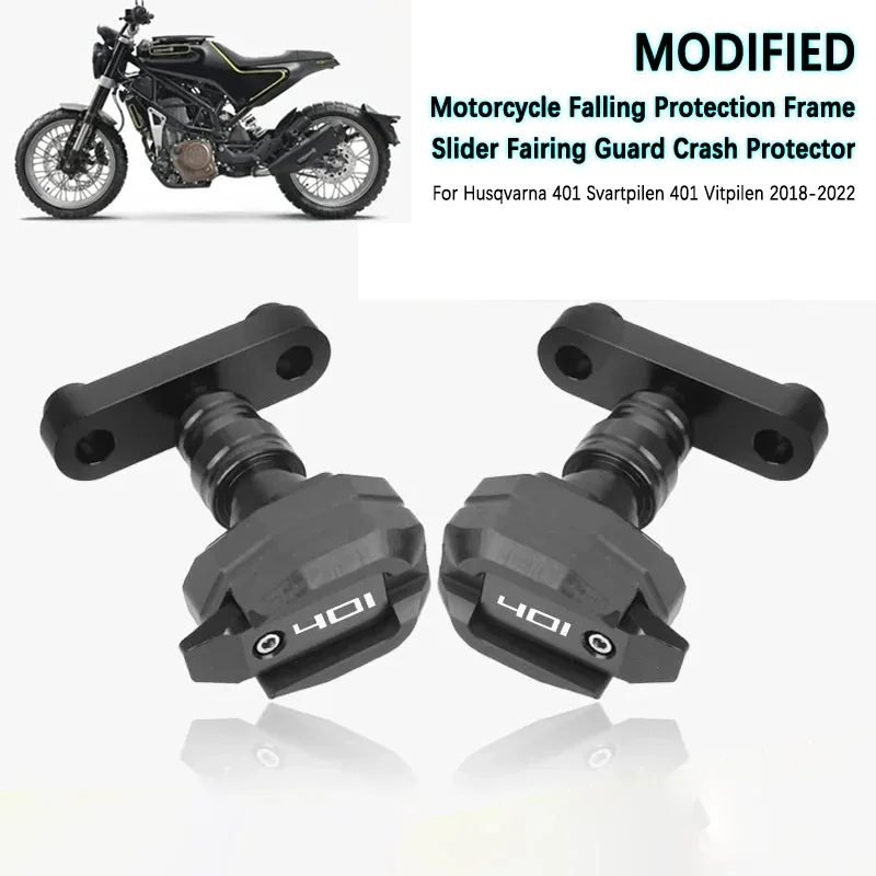 

accesorios para moto Motorcycle Fall Protection Frame Slider Fairing Anti-Collision Device for Husqvarna 401 Svartpilen 401 Vitp