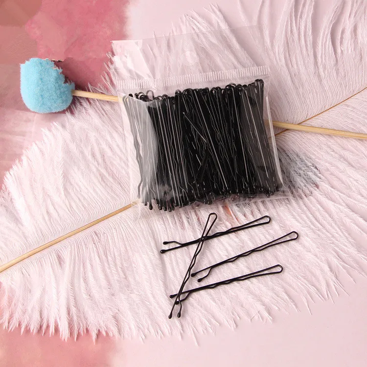 50 Pcs 4 Colors 5cm Hair Clip Lady Hairpins Curly Wavy Grips Hairstyle Hairpins Women Bobby Pins Styling Hair Accessories