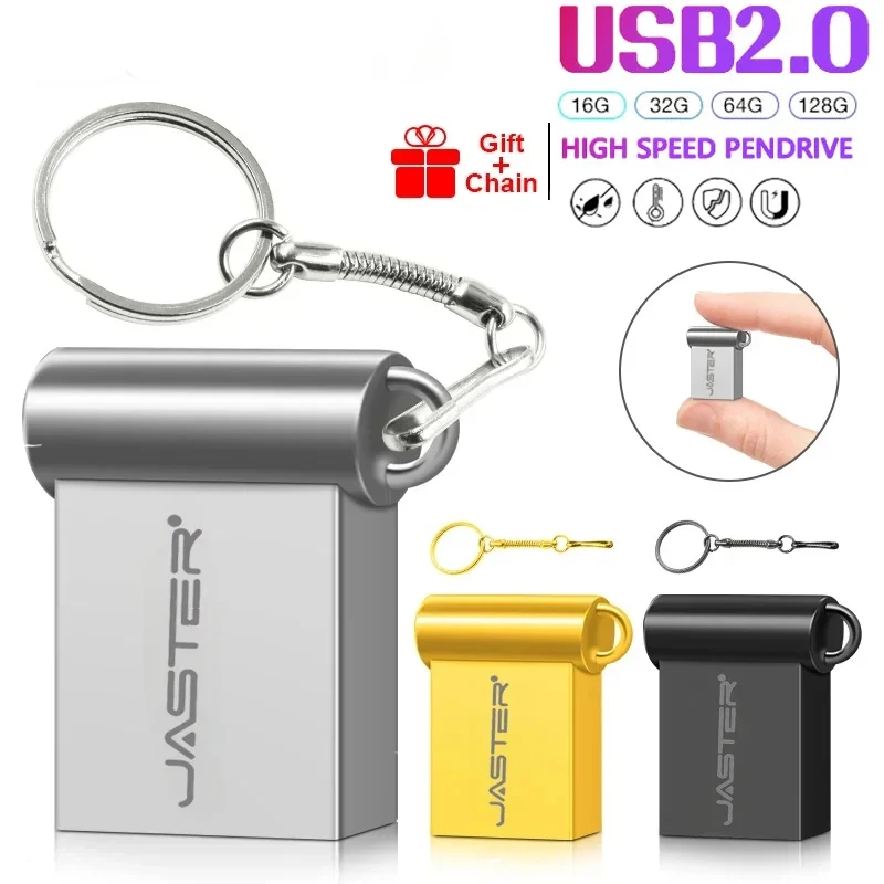 

Super Mini Metal USB Flash Drive 4GB 8GB 16GB 32GB 64GB 128GB 256GB 512GB Pen Memory Stick U Disk USB2.0 with Key Chain Pendrive