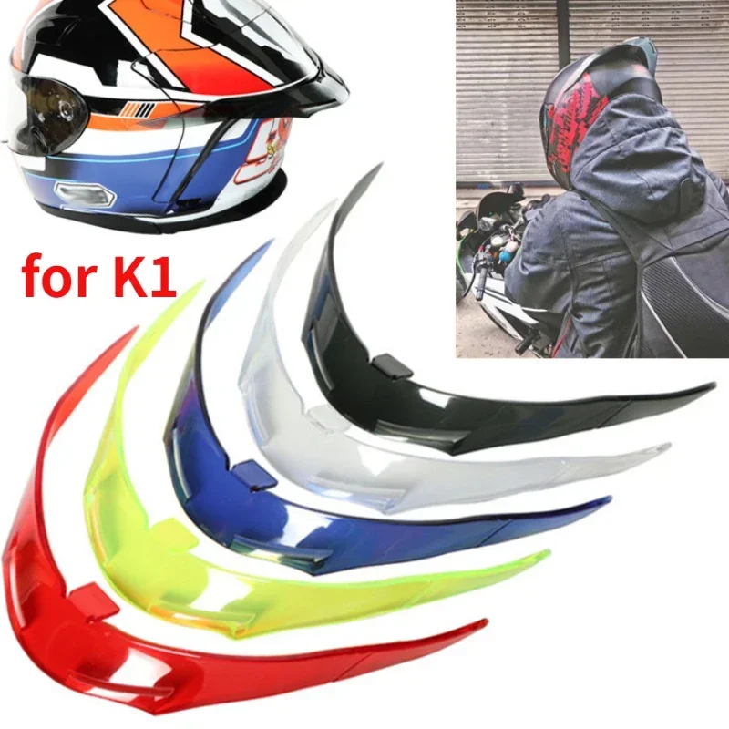 Motorcycle Accessories Helmet Tail Spoiler Cascos Para Moto for K1 Helmet Tail Refitting Spoiler Capacete De Moto Parts Мотошлем