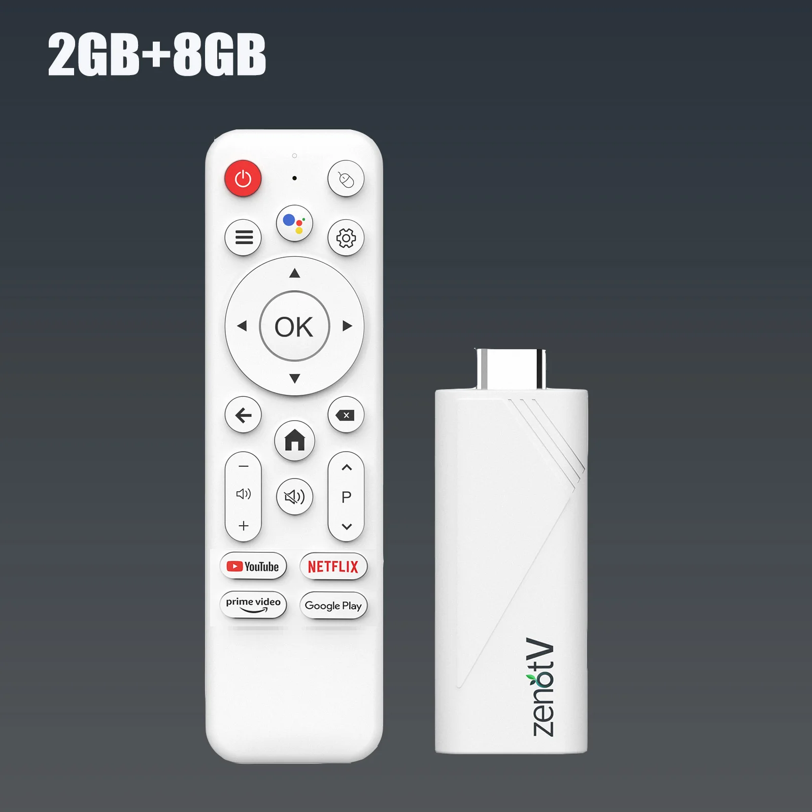 ZENOTV Android TV Stick Allwinner H313 4K 2.4G 5G Wifi 3D Voice