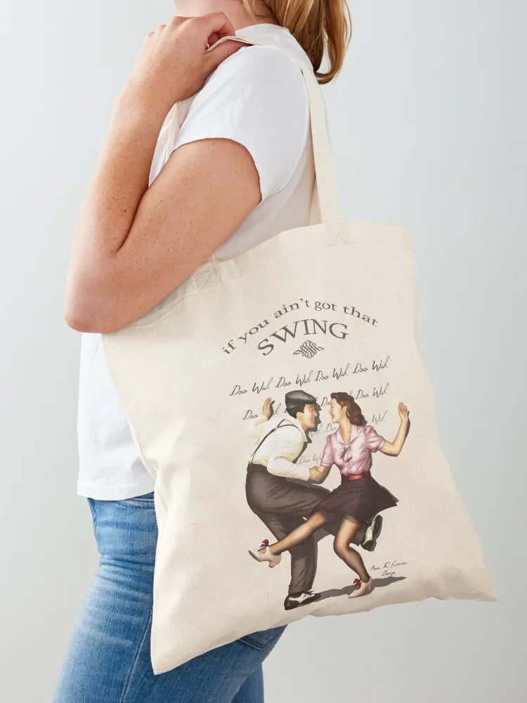 Lindy Hop Tote Bag Customizable tote reusable shopping Shopper