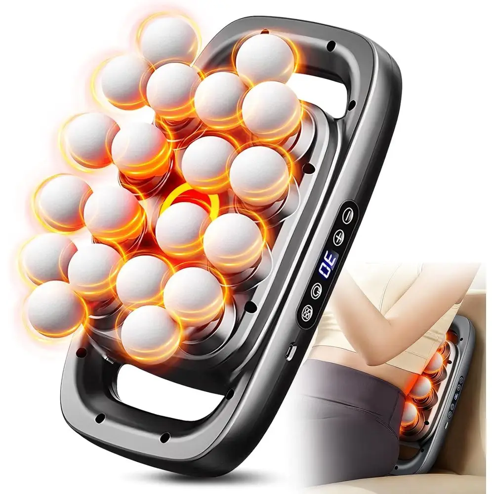 

Deep Tissue Massage Gun with 3 Heads and 30 Speeds, Portable Electric Muscle Massager for Pain Relief on Back, Shoulders, Legs -