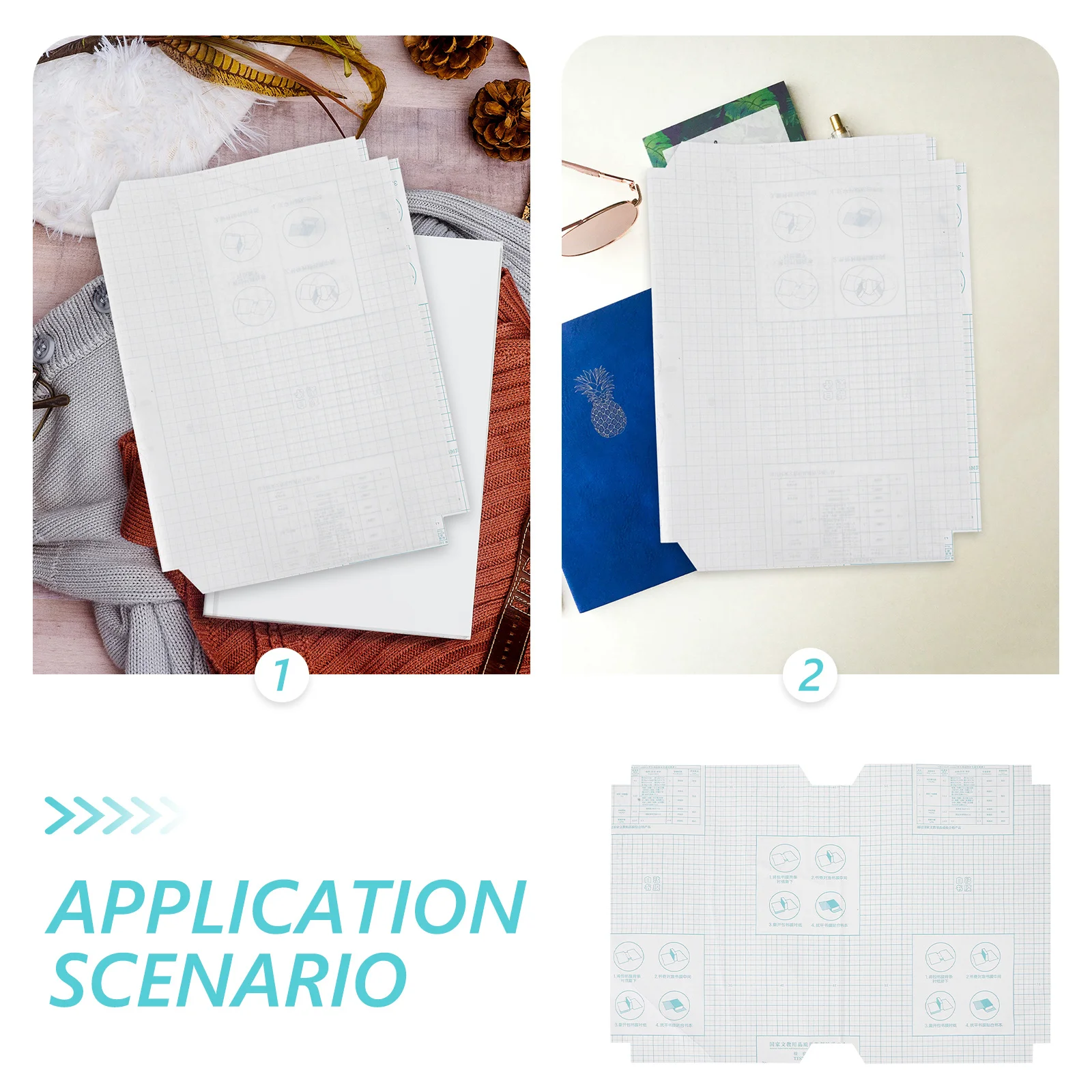 Waterproof Book Cover Clear Self-Adhesive Film For Textbooks Anti-Scratch Protection Transparent Sleeve Students