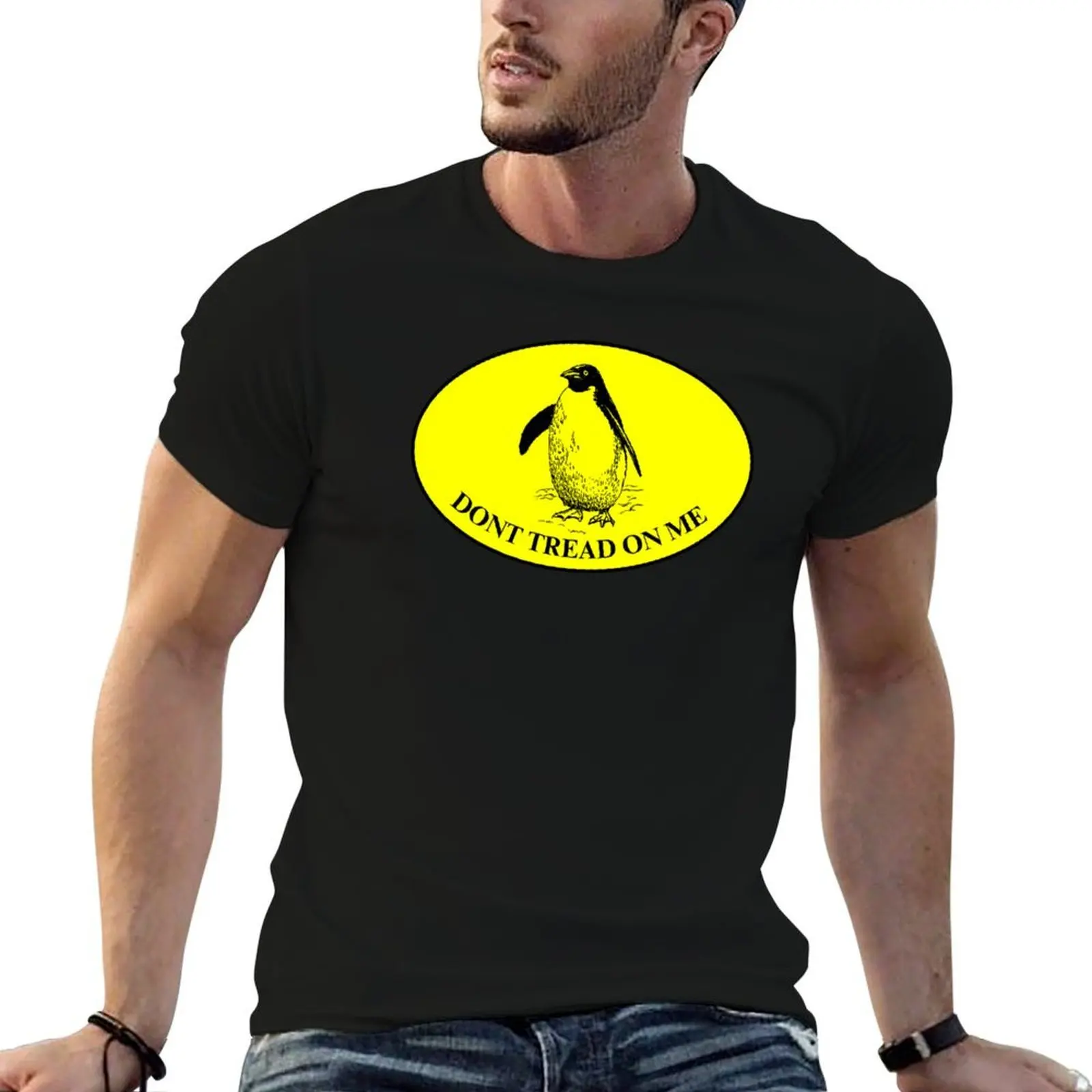 

DONT TREAD ON ME - OVAL BOTTOM WORDS T-Shirt man t shirts graphic t shirts cotton 100% T-Shirt