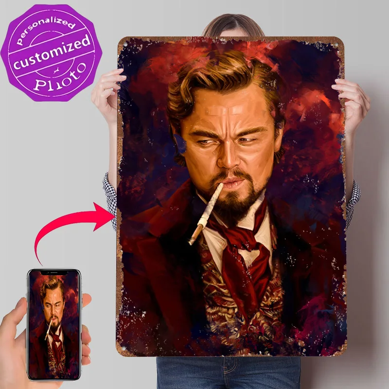 Calvin Candie Metal Poster Customized Wall Art Retro Vintage Metal Signs for Man Cave Decor Room Decoration Gaming House Home