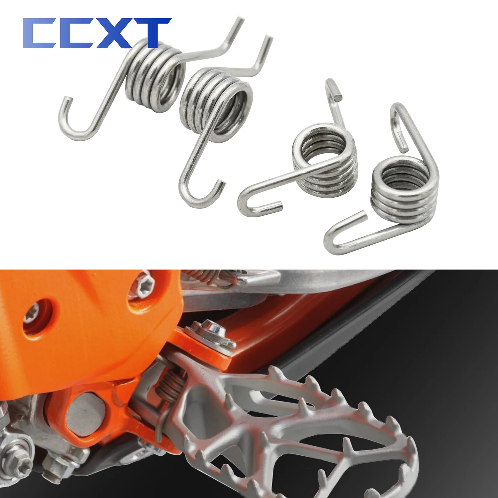 Billet Foot Peg Pedal Spring For Husqvarna TC65 TC85 TC125 FC250 TC 250-450 TE FE 150-501 FS450 For KTM SXF EXC XCF XCW SX XCFW