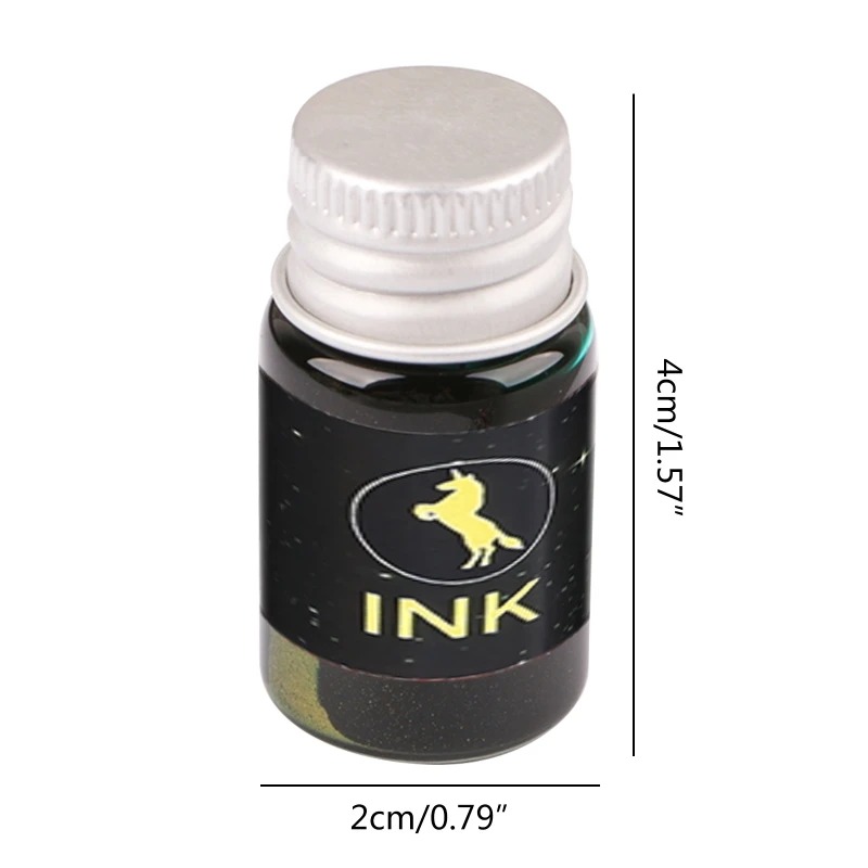 Набор стеклянных ручек с кристаллом, звездным небом, ручка для каллиграфии, блестящая пудра, перьевые ручки, цветные чернила,