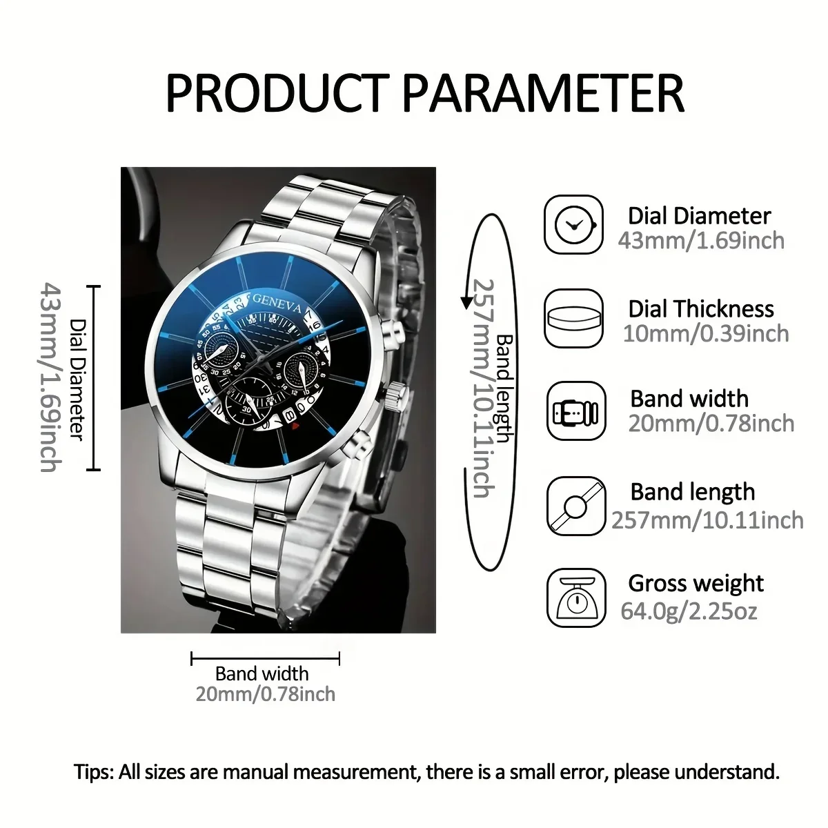 1/3 قطعة، ساعة تقويم أعمال رجالية عصرية وسوار وقلادة على شكل نسر، اختيار مثالي للهدايا