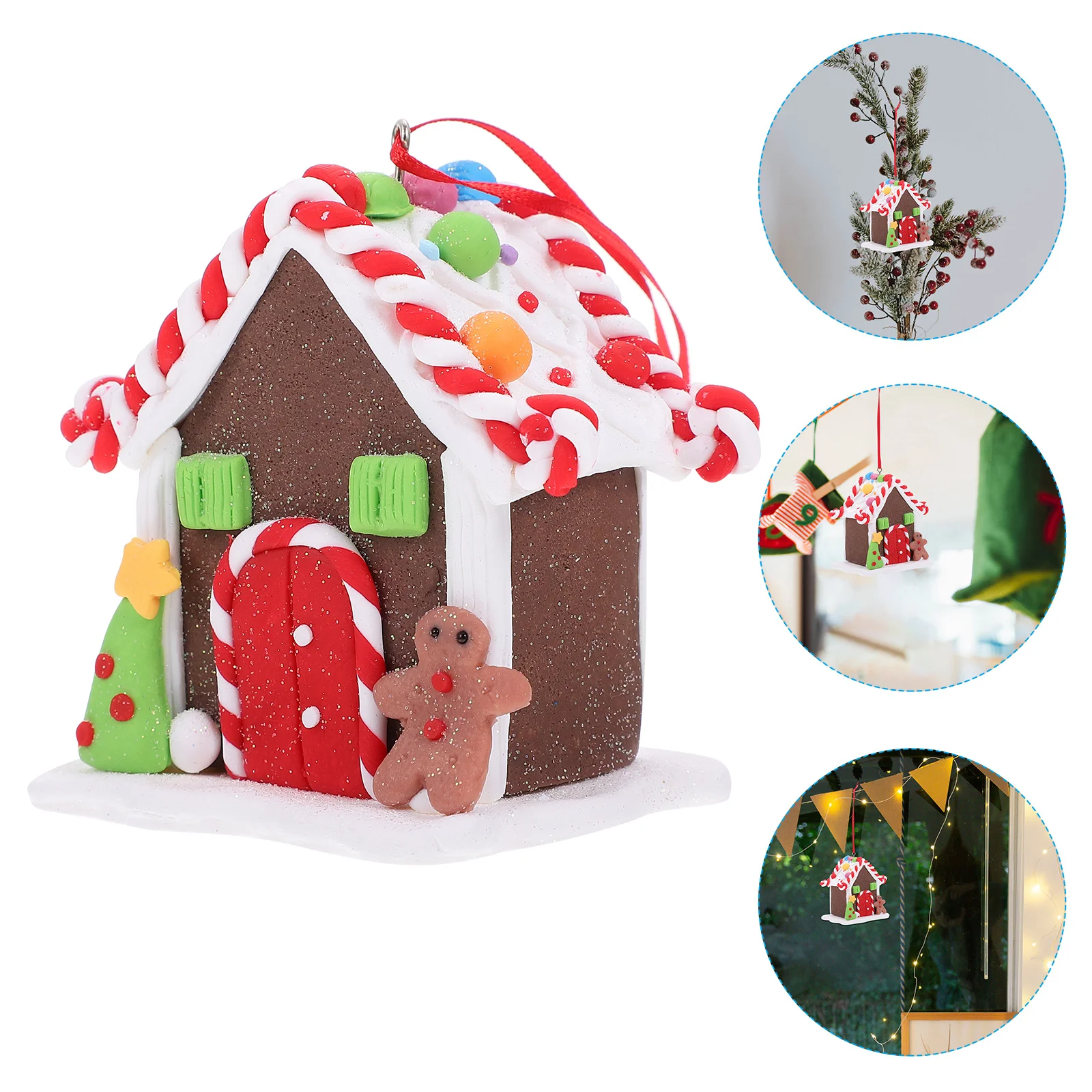 

1Pcs Festive Christmas Tree Ornament Design Pendant for Xmas Party Decor Lovely Hanging Adornment Holiday Scene Craft