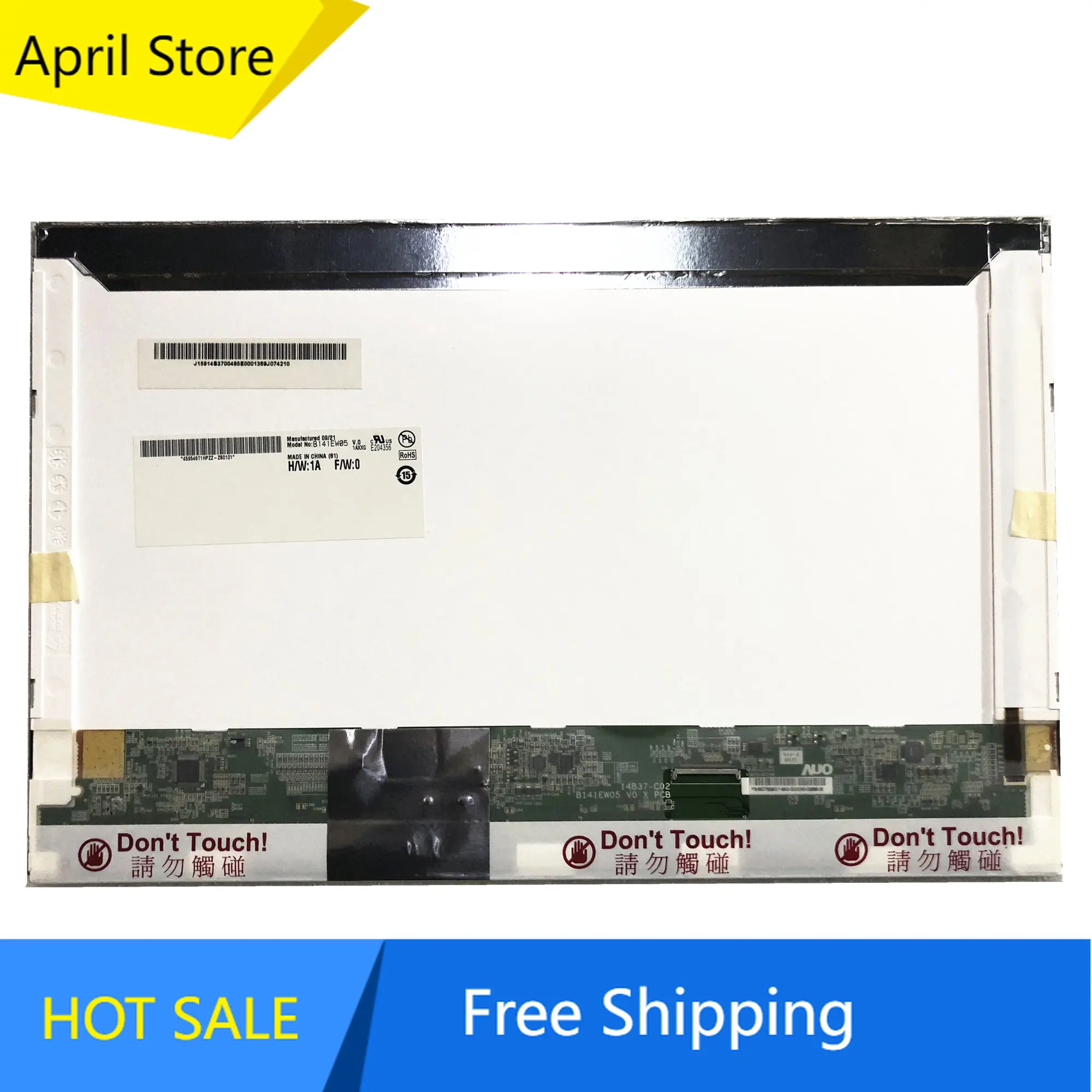 

B141EW05 V.0 fit LTN141AT06 LP141WX5-TLA1 Laptop LCD Screen Silver Small 40 PINS