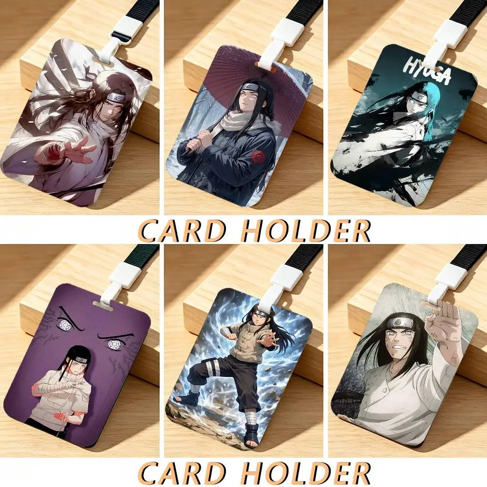 Neji Hyuga Naruto Trendy Luxury ID Card Holder Lanyard Gift Men And Women For Gift Daily Life