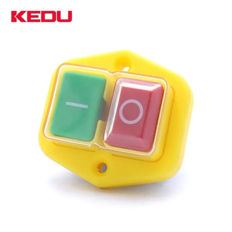 KEDU KJD17B 4Pins 16A 220-240VWaterproof Electromagnetic Pushbutton Switches for Electric Power Tools