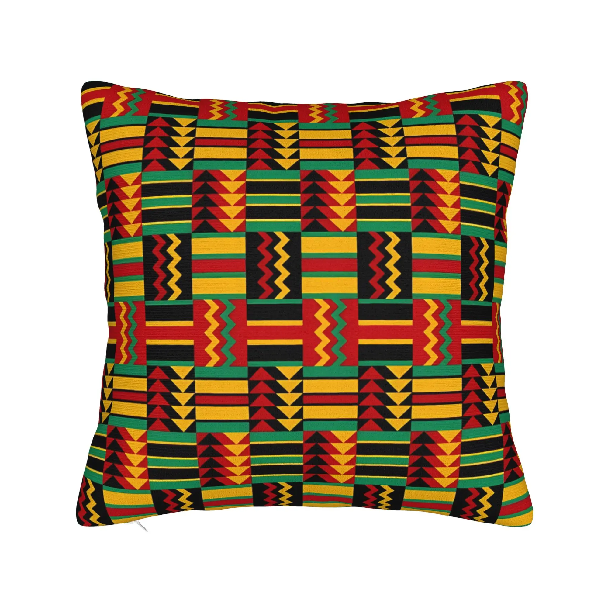 African Pattern Authentic Kente Cloth Pillow Case  Comfy Pillow Cover For Wedding Party Home Decor Vintage Pillowcases
