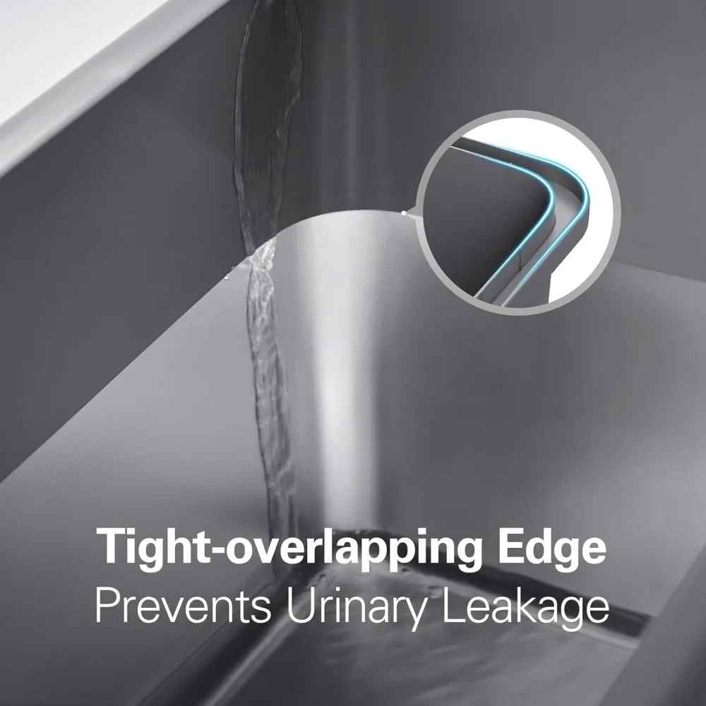 صندوق فضلات القطط المعدني الكبير جدًا مع غطاء، 27.8 لتر × 20 عرضًا × 12.9 ارتفاع، مثالي للقطط الكبيرة والأسرة المتعددة للقطط #5