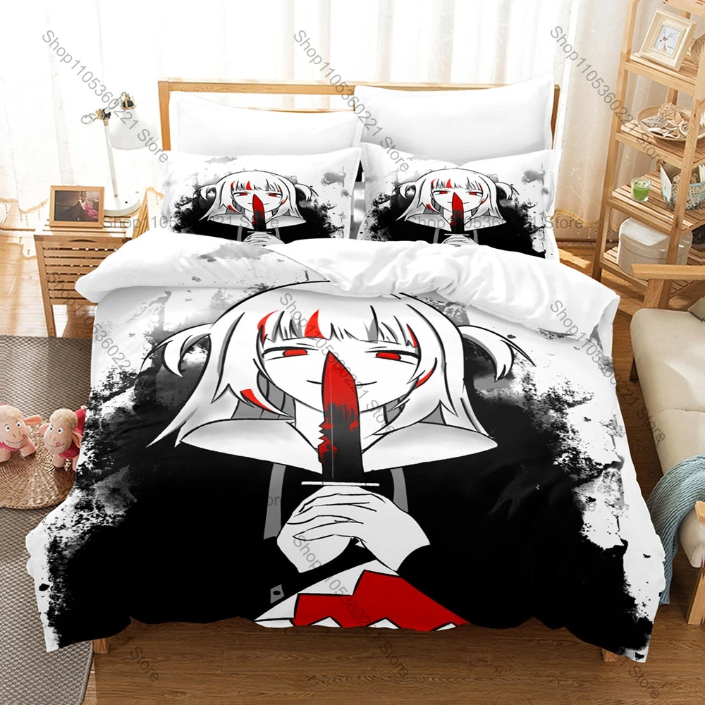 

Personality Gawr Gura Reflect Theme 3D Printed Bedding Set New Duvet Cover Pillow Cases Breathable Microfiber Bed Set