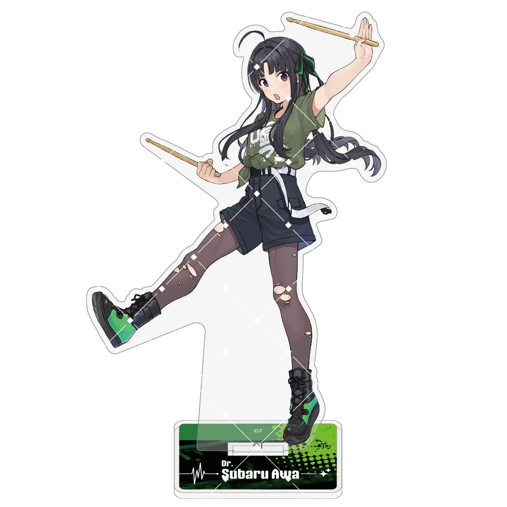 Anime Girls Band Cry 15cm Acrylic Stand Nina Momoka Subaru Tomo Rupa  Figure Decor Desk Display Gift keychain view 5