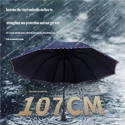 Oversized Thickened Folding Umbrella, Sun & Rain Dual-Use, UV Protection Sun Umbrella for Women, Wholesale