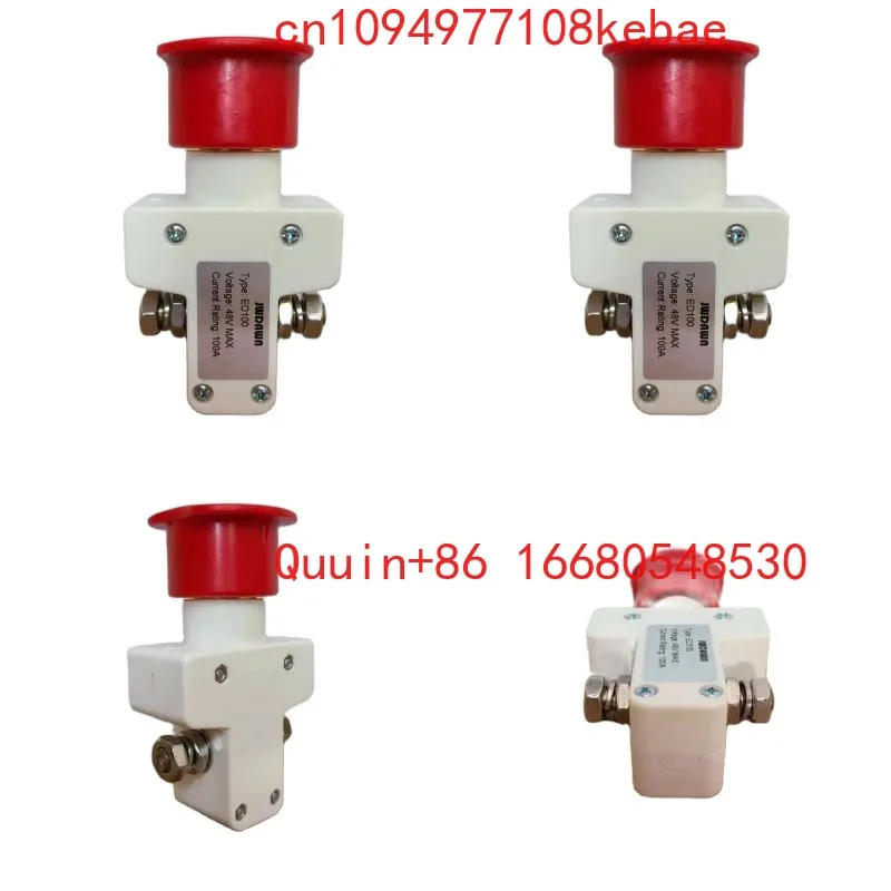 Botón de Emergencia Bs ED100 100A 1114-540000-00 EP Noblelift, Interruptor de Parada de Emergencia para Carretilla Elevadora, Interruptor de Encendido/Apagado para Carrito de Golf