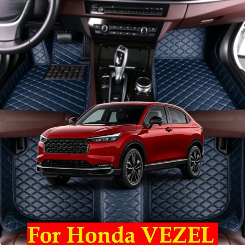 

Custom Car Floor Mats For Honda VEZEL 2015-2026 LHD RHD All Weather Auto Accessories Foot leather Carpets Fashion Rugs Pads para