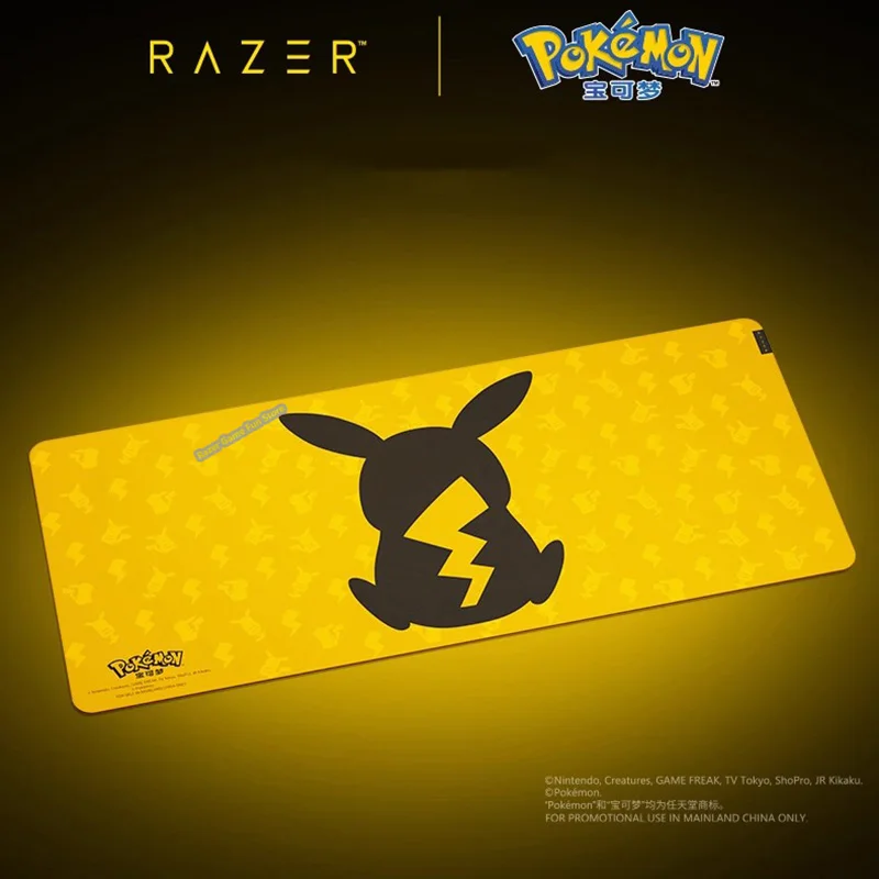 Razer Pokemon Pikachu Edition Mouse Pad Goliathus V3 Gaming Esports Mouse Mat لينة عالية الكثافة المطاط رغوة المضادة للانزلاق الجدول حصيرة