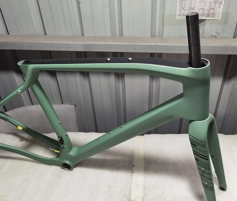 Gravel Bike Frame with Handlebar, DIY Color, Full Inner Cable Design