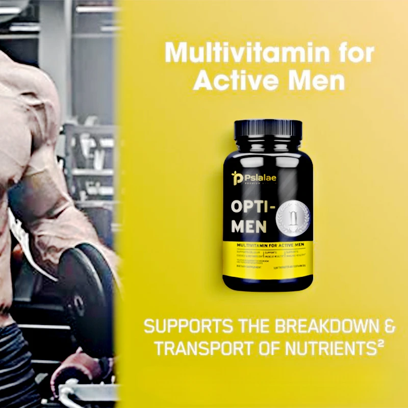 Opti-Men, Vitamin C, Zinc and Vitamins D, E, B12, Daily Multivitamin Supplement for Men for Immune Support