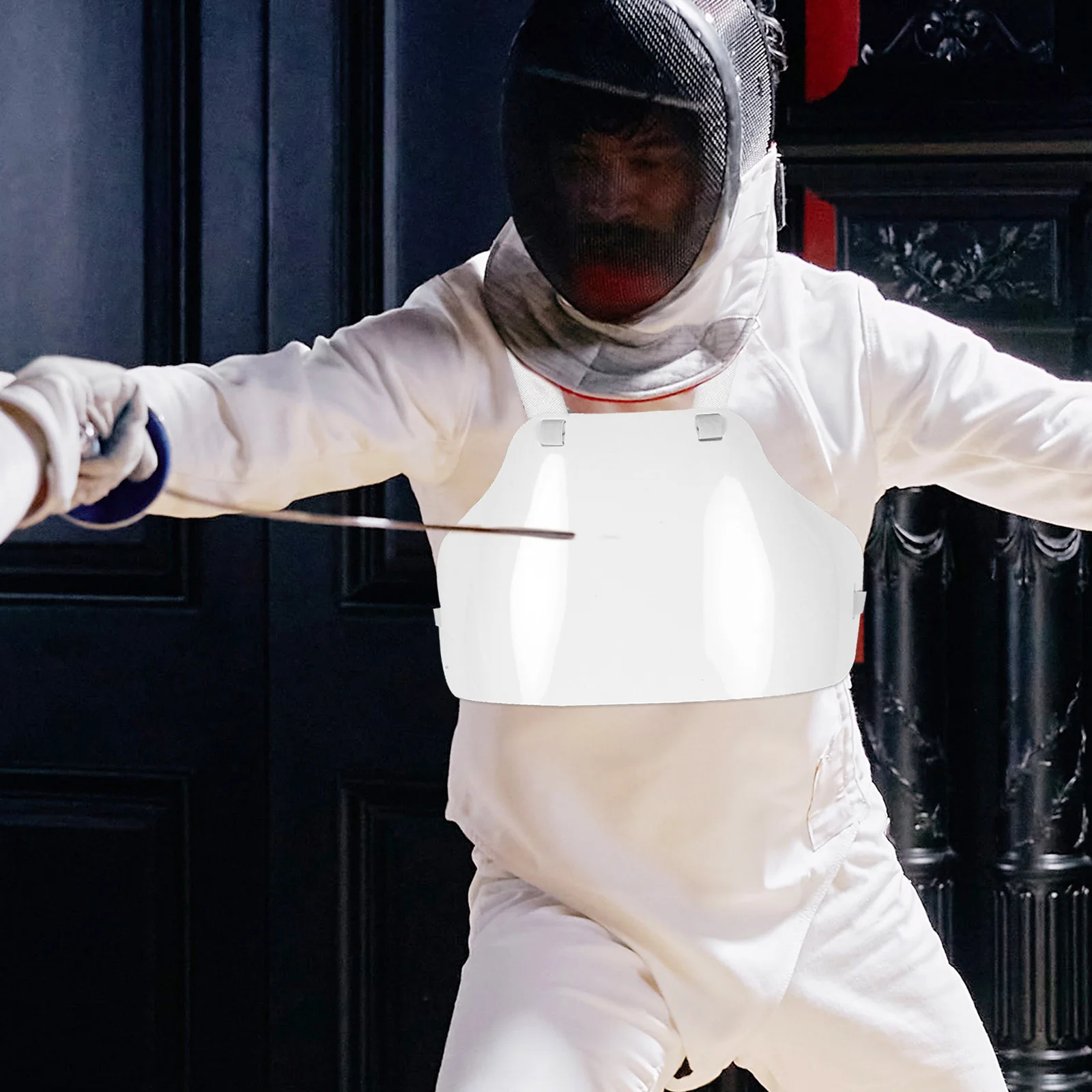 

Защитный нагрудник для фехтования, регулируемый, легкий, для мужчин, женщин и детей, подходит для фехтования фольгой и шпагой, для спортивных тренировок, защитный.