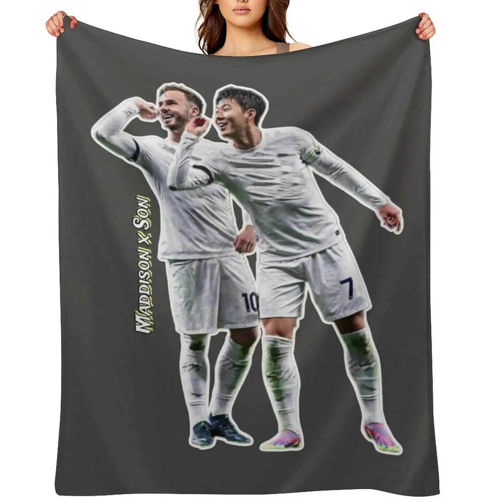

Maddison x Son Spurs stars Throw Blanket decorative Moving christmas decoration anime Blankets
