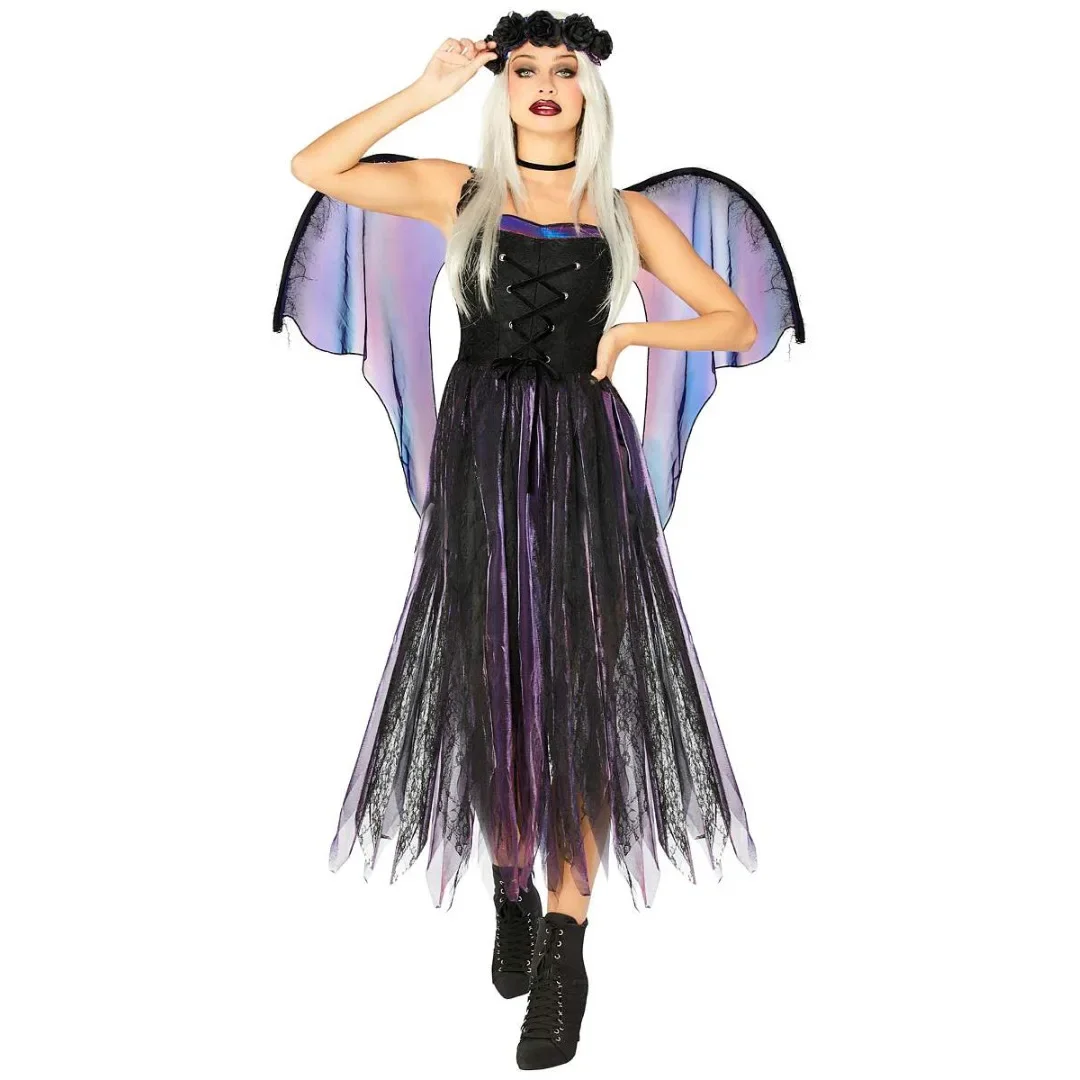 

Halloween Cosplay Ghost Bride Black Angel Costume