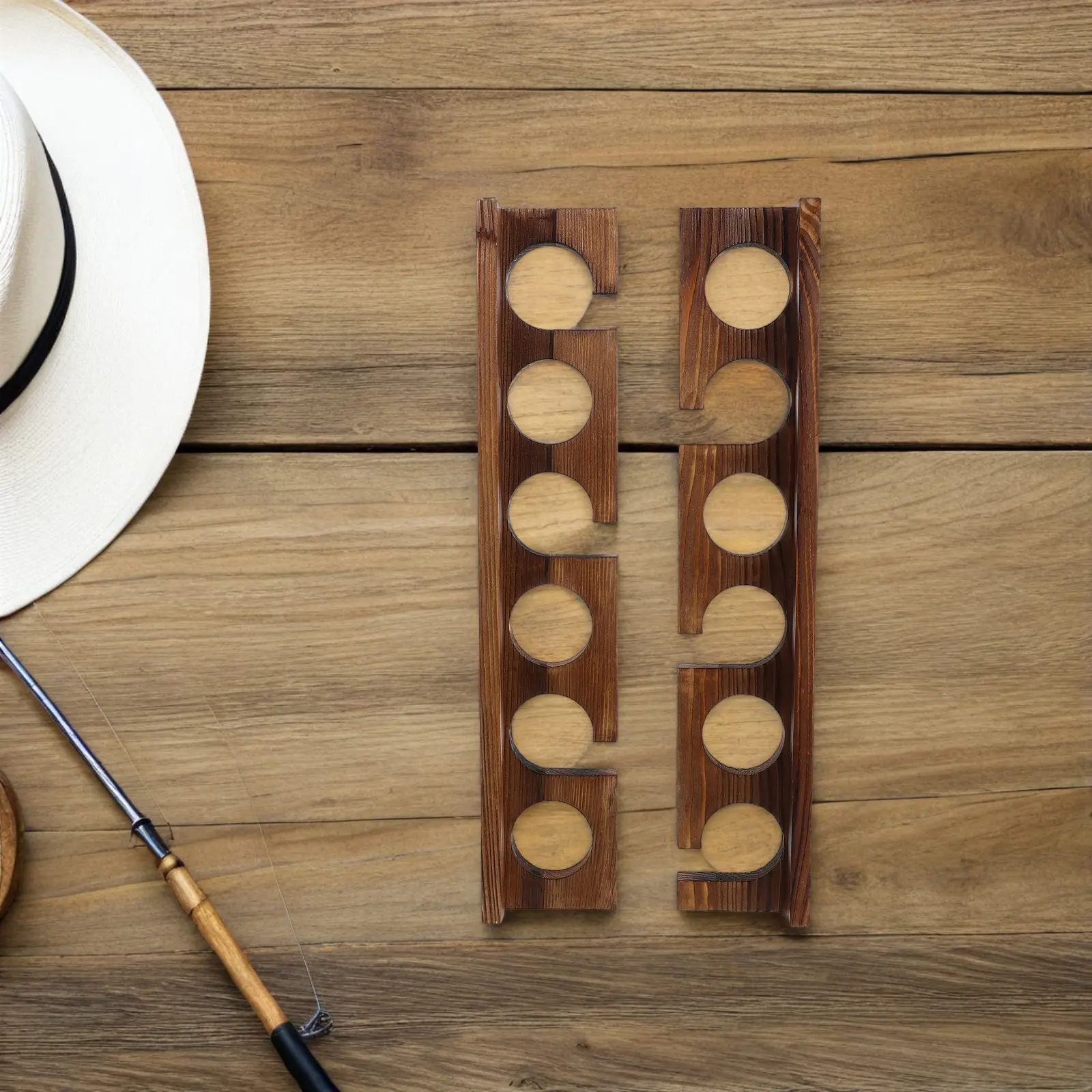 2 ชิ้น ที่แขวนไม้ตกปลาติดผนัง  - Fishing Rod Rack บทวิจารณ์และราคา
