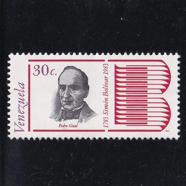 Venezuela Post Year1982 Heroes in War Of Liberation In Latin America 15 New Collectible Postage Stamps Material For Scrapbooking