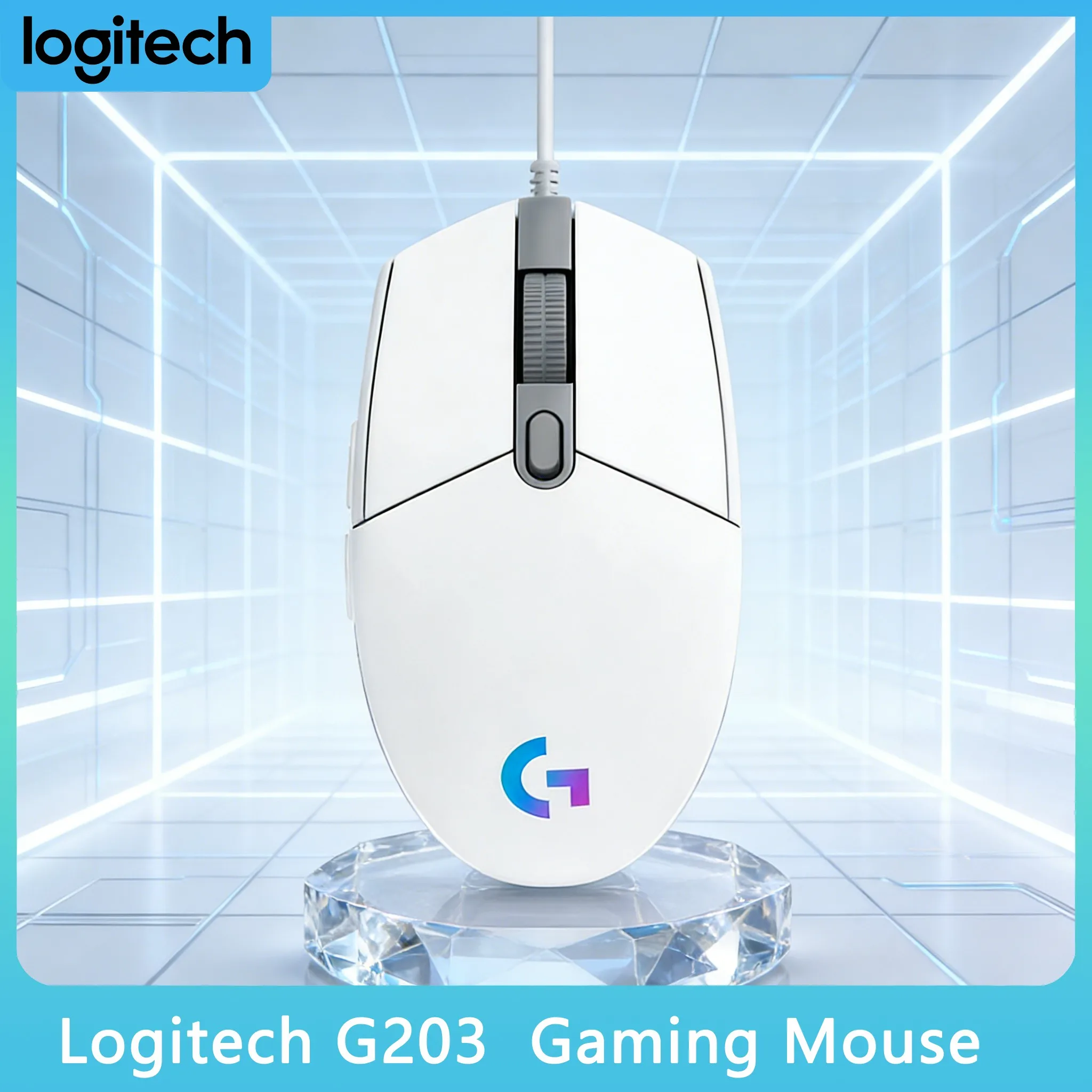 

Logitech G203 Wired Gaming Mouse Perfect for Home and Office