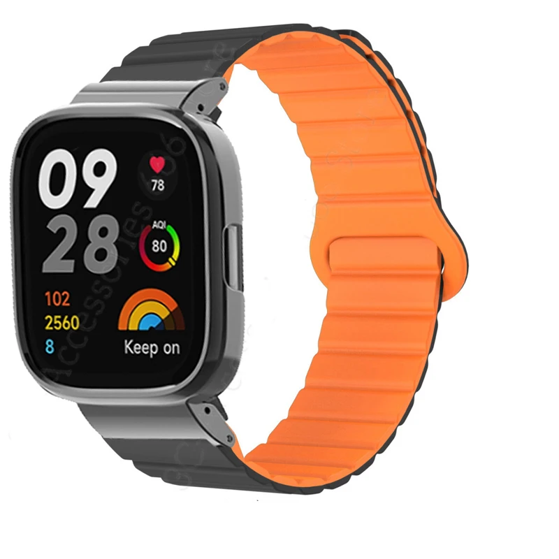 Bracelet magnétique en silicone pour Redmi Watch 3, remplacement actif, montre intelligente de sport, bracelet pour Redmi Watch Lite 2, 3, boucle active