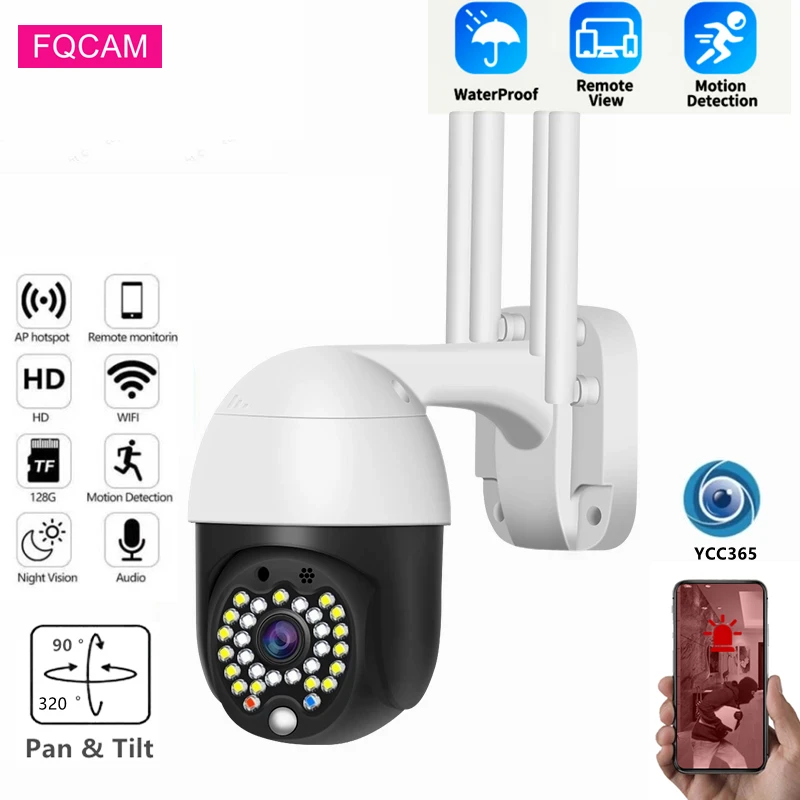 

YCC365 Full HD 2MP Wireless Home Safety Camera Outdoor Two Way Audio Motion Detection Video Surveillance Infrared CCTV Device